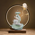 Buddha's Hand Lotus LED Backflow Incense Burner and Tabletop Ornament