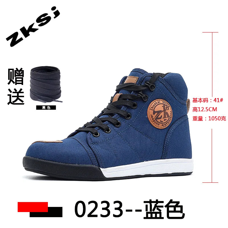 Unisex Anti-Slip Protective Motorcycle Riding Ankle Boots 0233