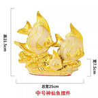 Goldfish Ceramic Ornament and Porcelain Desktop Figurine