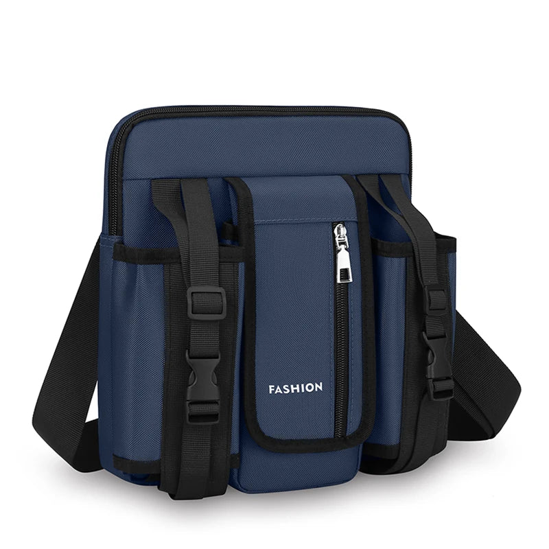 Men's Fashion Oxford Flap Pocket Crossbody Messenger Bag