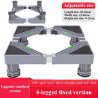 Adjustable Washing Machine Stand with Multi-Functional Fridge Base