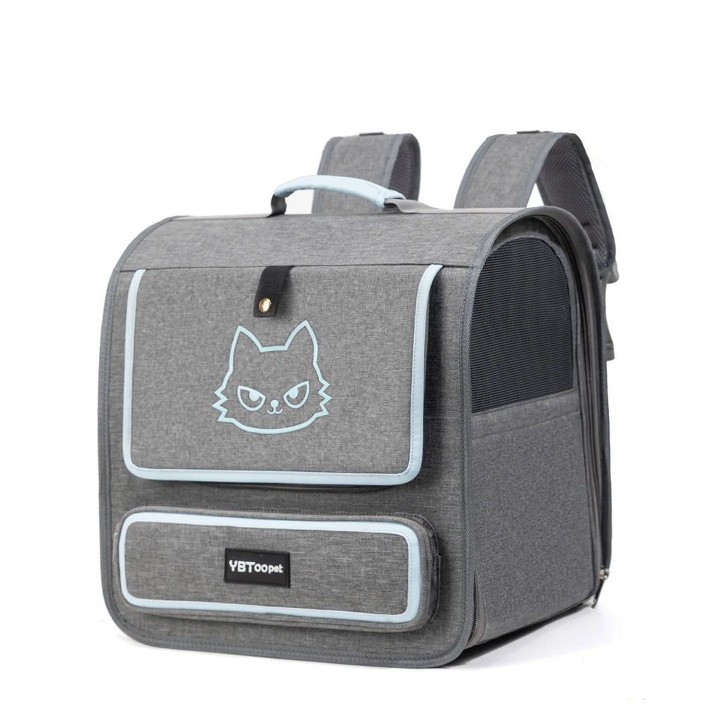 Foldable Pet Carrier Backpack Breathable Travel Bag for Cats and Small Dogs