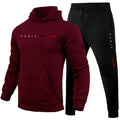 Men's Casual Hoodie and Sweatpants Two Piece Tracksuit Set