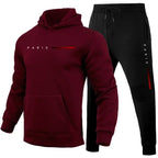 Men's Casual Hoodie and Sweatpants Two Piece Tracksuit Set