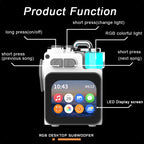 Smart Display Bluetooth 5.4 Portable Speaker with Subwoofer DK08