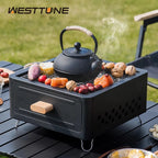Portable Charcoal Barbecue Grill and Outdoor Camping Stove