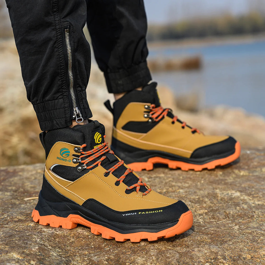 Men's Breathable Steel Toe Anti-Puncture Work Boots