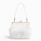 Women's Retro Kiss Lock Frame Shoulder Clutch Bag