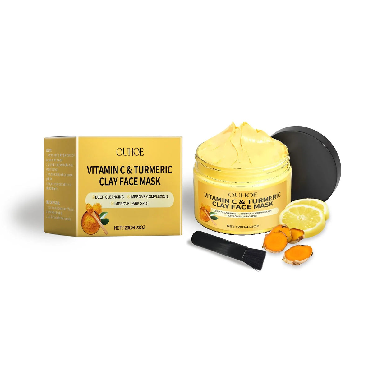 Women's Vitamin C Turmeric Exfoliating Deep Cleaning Facial Mask