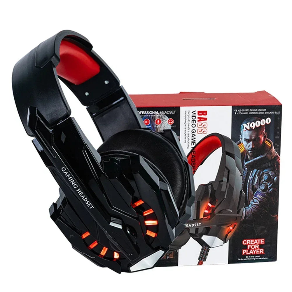 Stereo Wired Gaming Headset for PC and PS5 Over-Ear Headphones