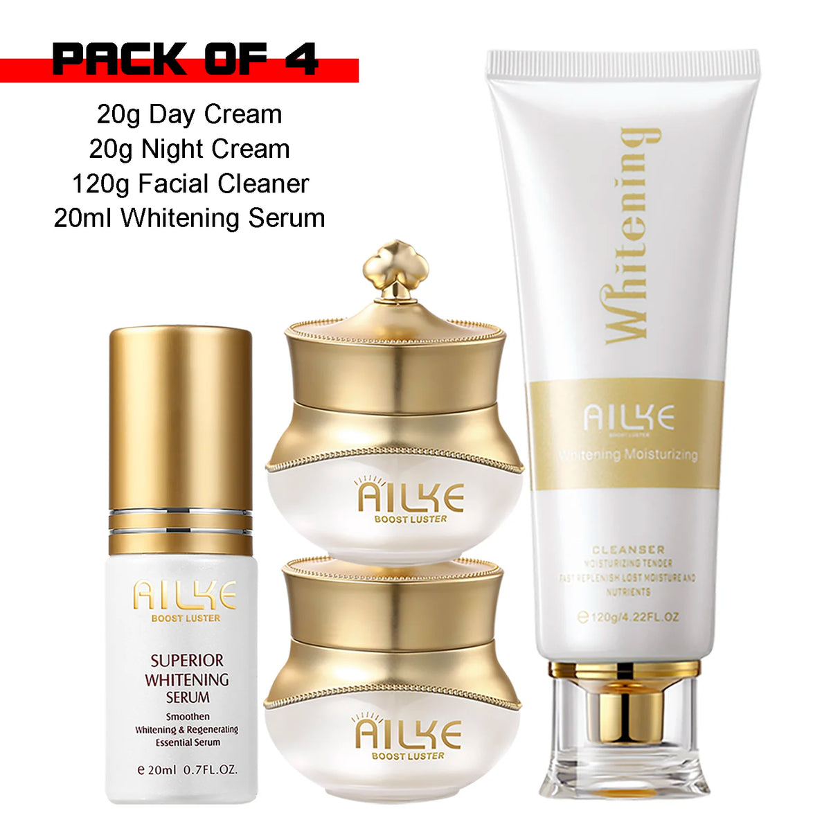 Whitening Anti-Wrinkle Face Cream and Serum Skincare Set