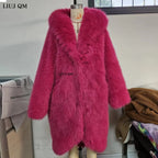 Women's Thick Warm Hooded Faux Fur Coat