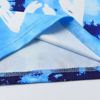 Toddler Boy Summer Tie-Dye Letter Print T-Shirt and Shorts Set