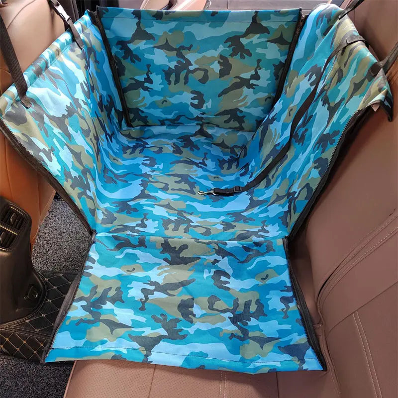 Waterproof Dog Car Seat Cover with Hammock Protector and Non-Slip Backing