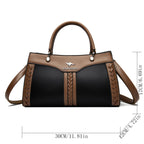 Women's Multi Layered Soft Leather Shoulder Crossbody Bag