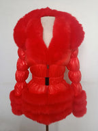 Women's Thick Warm Hooded Faux Fur Coat Y333