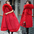 Women's Thick Warm Fleece Lined Korean Parka Coat