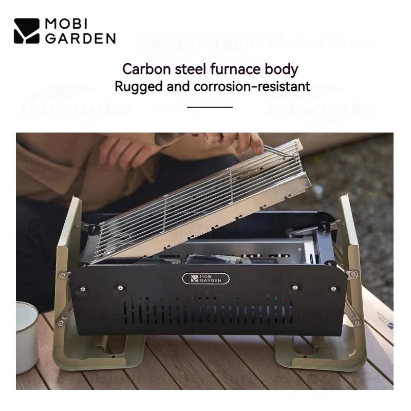 Desktop Barbecue Stove and Carbon Steel Portable Camping BBQ Grill