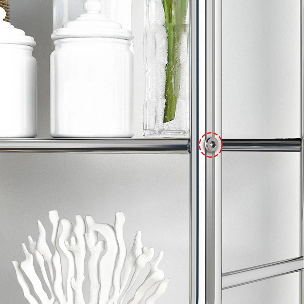 Freestanding Over The Toilet Storage Shelf with Paper Holder