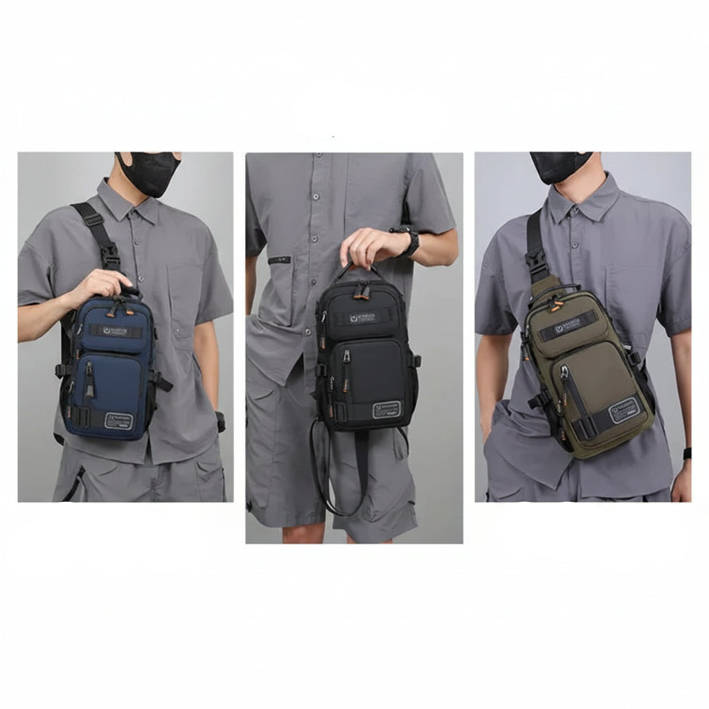 Men's Tactical Outdoor Oxford Crossbody Chest Bag