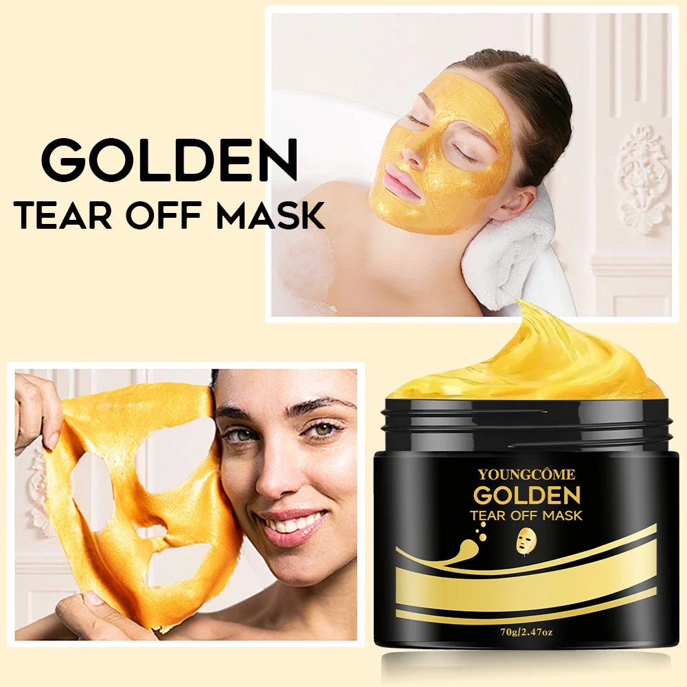 Women's 24K Gold Tear Off Deep Cleansing Peel Face Mask YH1401