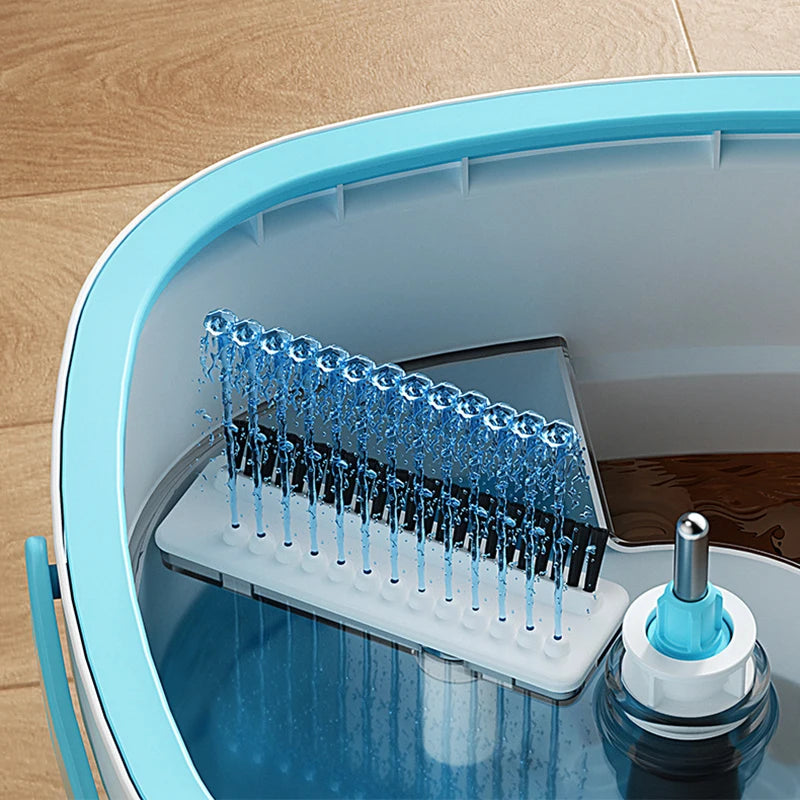 Self-Cleaning Spin Mop and Bucket Set with Dirt Separation System 68187