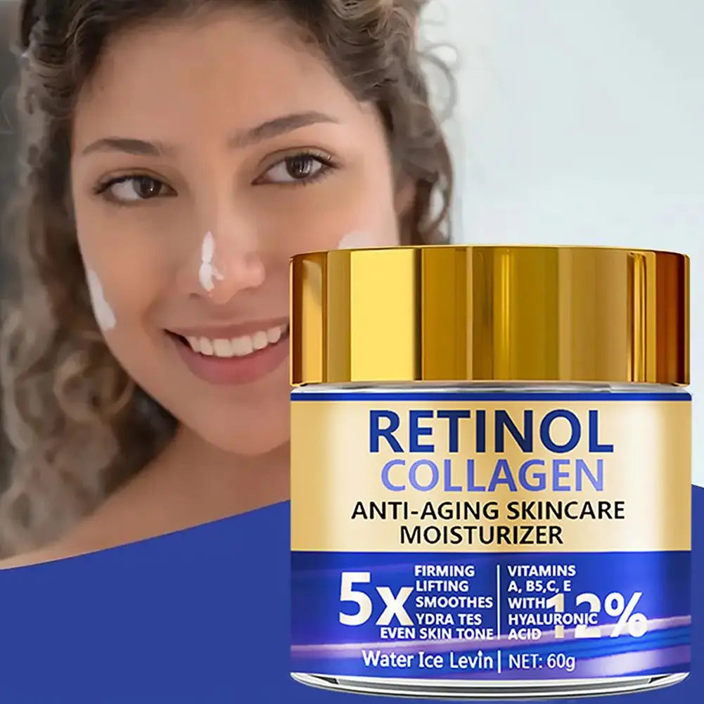 Unisex Retinol & Collagen Moisturizing Day & Night Face Cream 2.1 oz