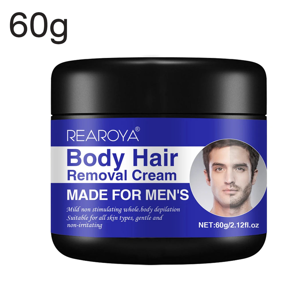 Men's Painless Mild Depilatory Hair Removal Cream 2.1 oz