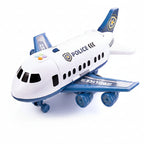 Kids' Airplane Track Toy Set with Lights and Sound