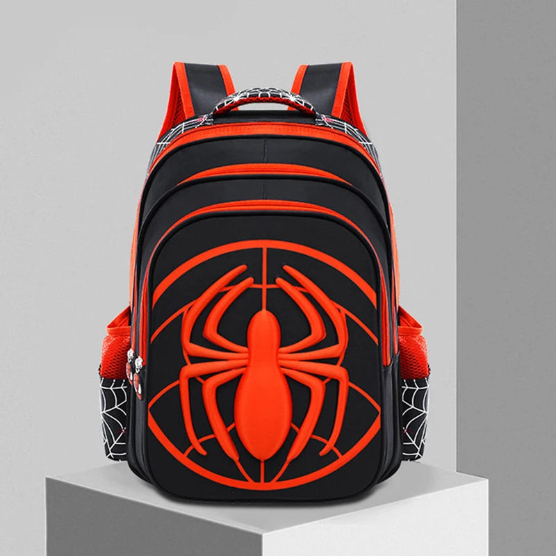 Kids' 3D Cartoon Spider Waterproof School Backpack and Pencil Case Set