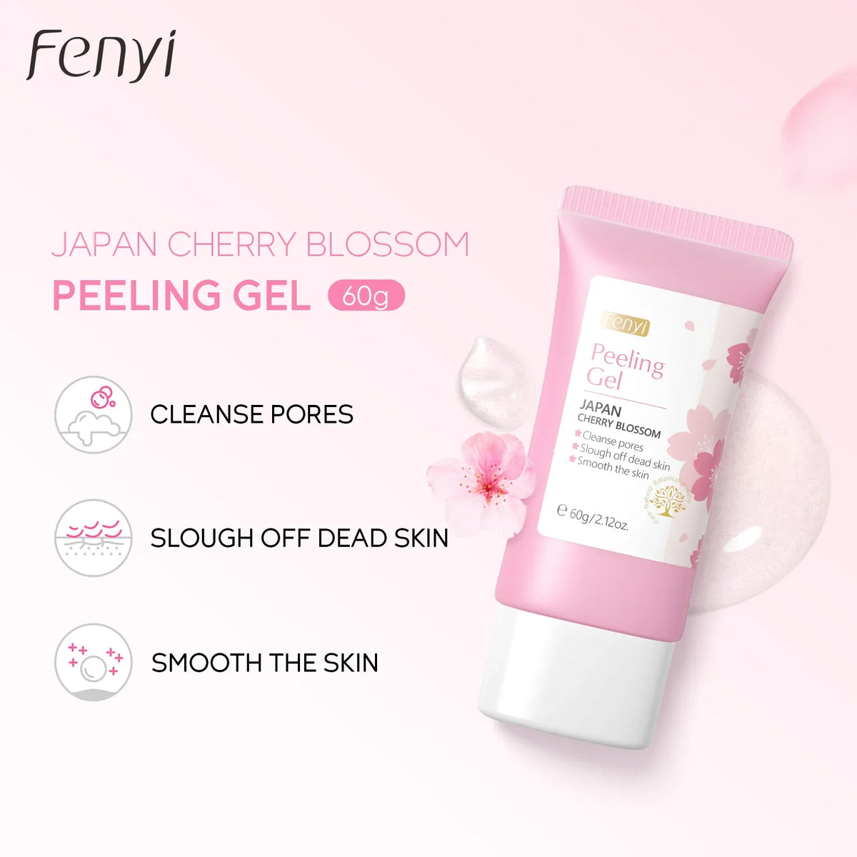 Women's Sakura Deep Cleaning Exfoliating Gel Facial Scrub 2.1 oz