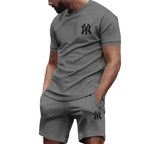 Men's Casual Summer T-Shirt and Pants Suit Set