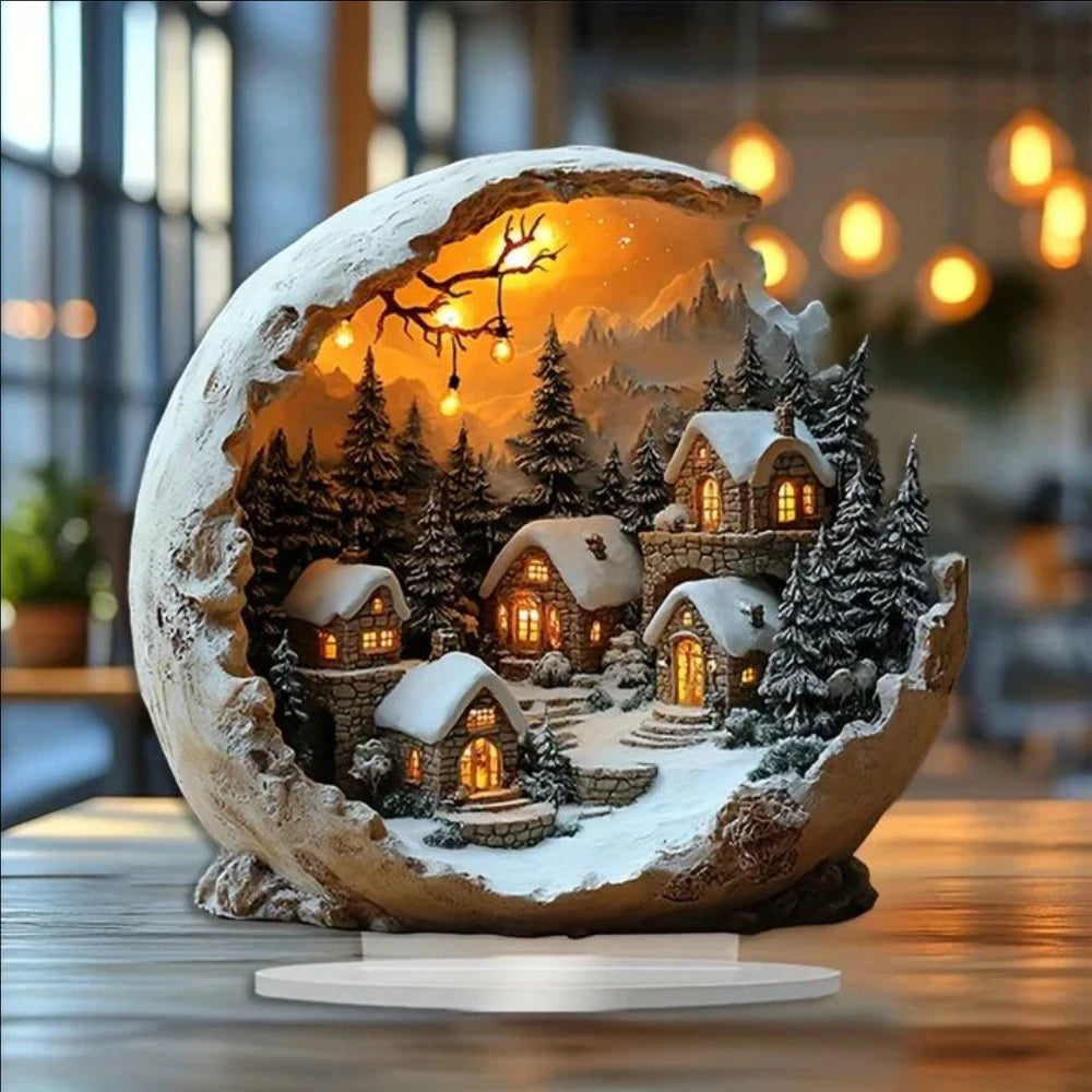 Bohemian Christmas Holiday Desktop Decoration and Bedroom Tabletop Ornament