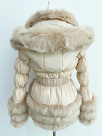 Women's Thick Warm Hooded Faux Fur Coat Y333