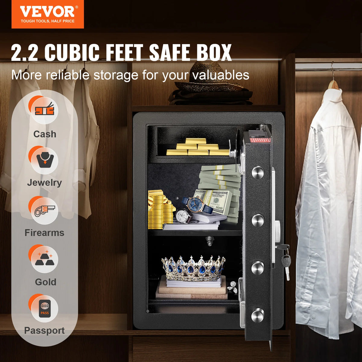 Digital Lock Home Safe and Electronic Security Box