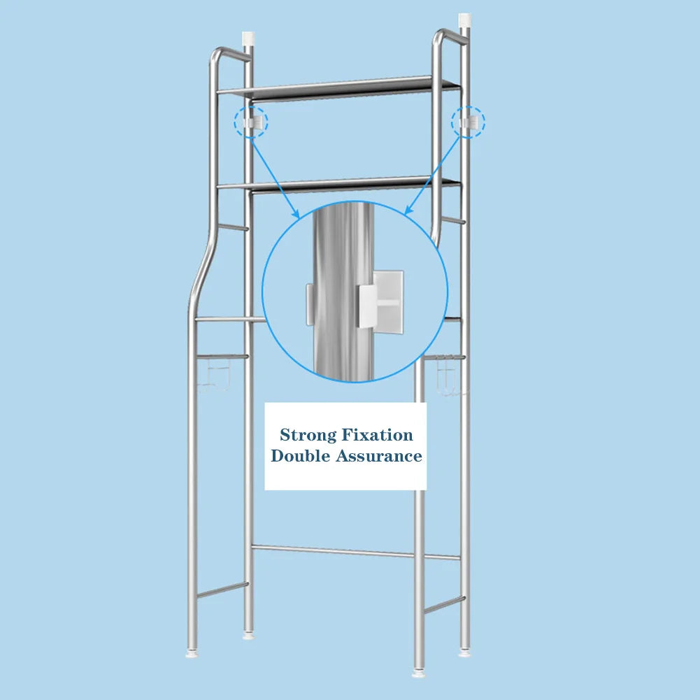 Freestanding Over The Toilet Storage Shelf with Paper Holder