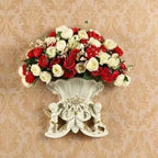 European Resin Angel Wall Vase and Planter Mural Ornament