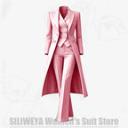 Women's Tailored Two-Piece Blazer and Pants Suit
