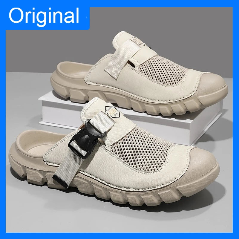 Men's Casual Mesh Sandals Anti-Slip Breathable Water Beach Shoes