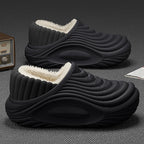 Warm Plush Waterproof EVA Slippers and Thick Furry Slides
