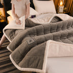 Thick Warm Milk Velvet Blanket and Soft Winter Plush Throw