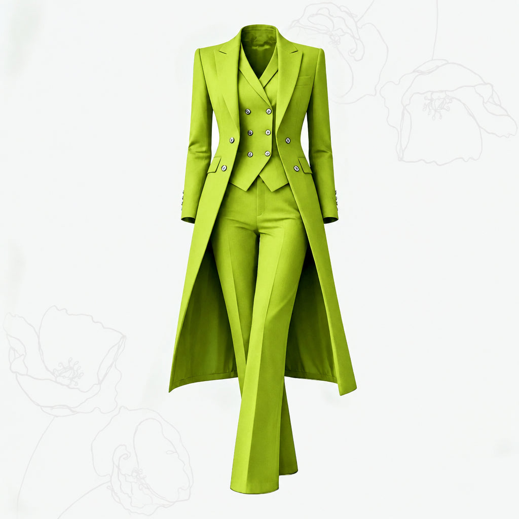 Women's Tailored Two-Piece Blazer and Pants Suit
