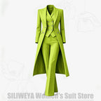 Women's Tailored Two-Piece Blazer and Pants Suit