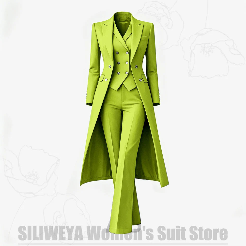 Women's Tailored Two-Piece Blazer and Pants Suit
