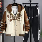 Men's Casual Hooded Sweatshirt and Jogger Pants Tracksuit Set