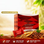 Ginseng Energy Coffee Vitality Supplement 13 Sachets Portable Daily Focus