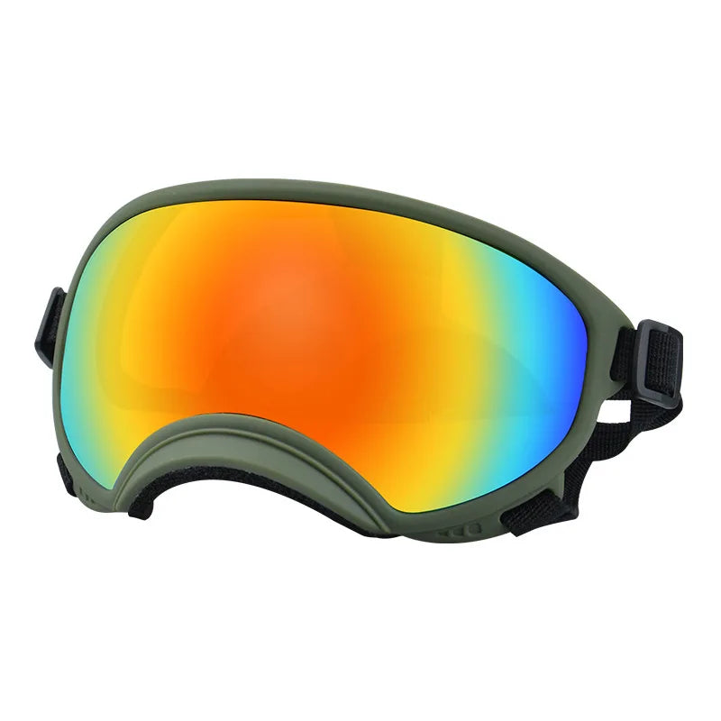 Dog Fashion Sports Sunglasses with Adjustable Strap Anti-Fog Pet Goggles