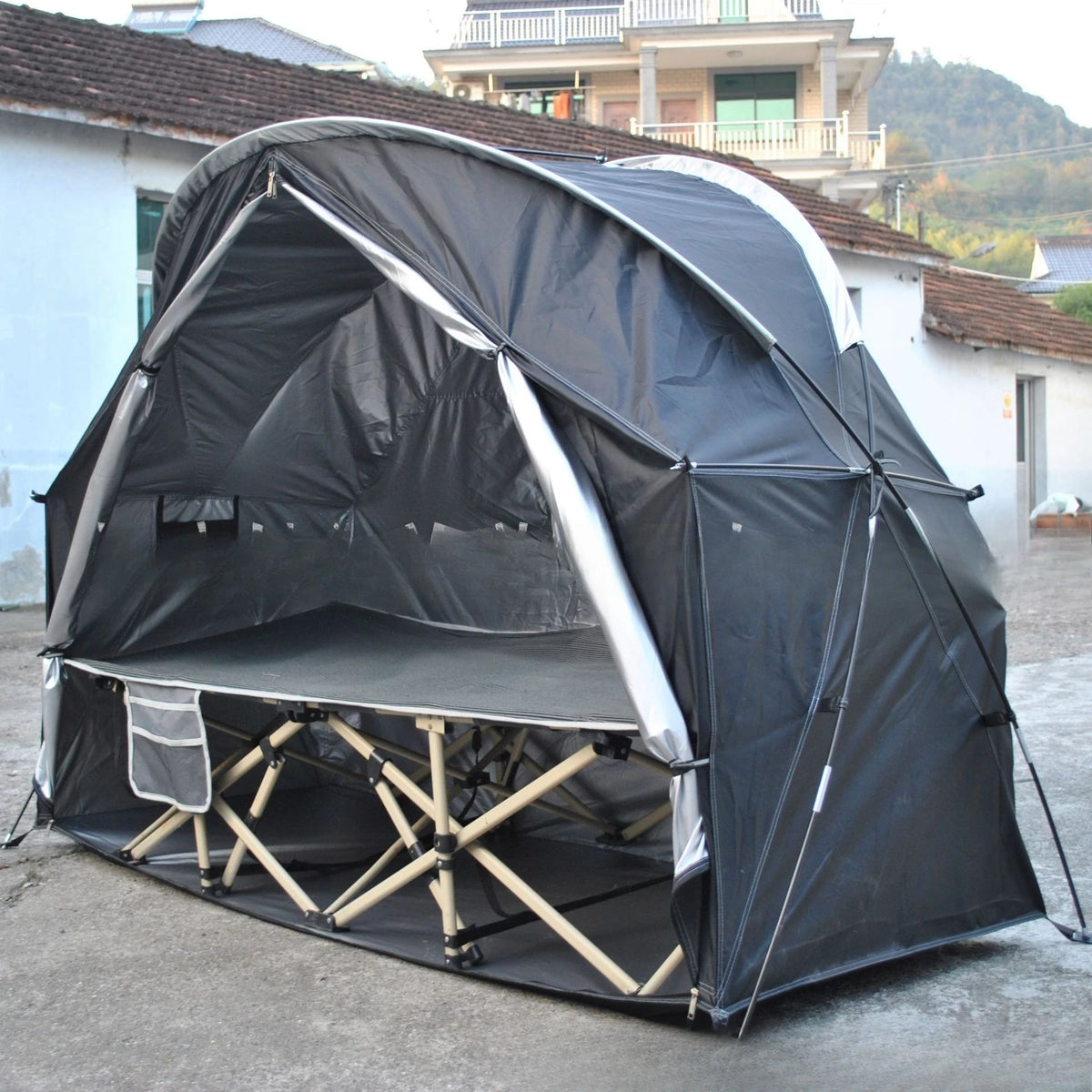 Waterproof Silver-Coated Single Person Camping Storage Tent