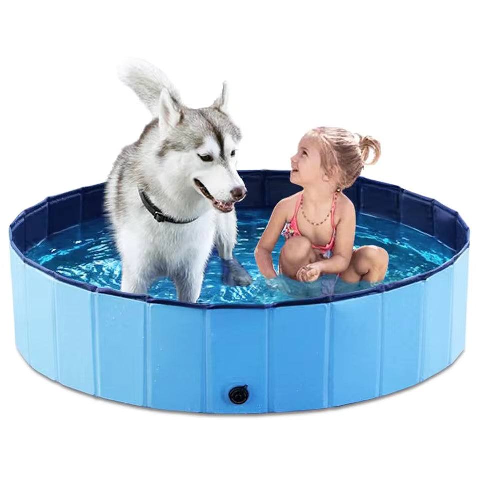 Portable Dog Swimming Pool or Pool Cover Scratch-Resistant PU Grooming Tub