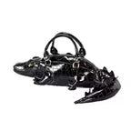 Women's Crocodile Shape Tote Shoulder Crossbody Handbag
